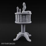 Feather-Crowned Pedestal Lectern Miniature for Dungeons and Dragons, Pathfinder or other TTRPGs