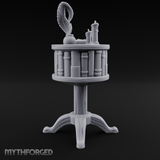 Feather-Crowned Pedestal Lectern Miniature for Dungeons and Dragons, Pathfinder or other TTRPGs