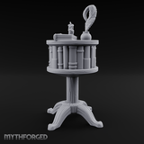 Feather-Crowned Pedestal Lectern Miniature for Dungeons and Dragons, Pathfinder or other TTRPGs
