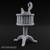 Feather-Crowned Pedestal Lectern Miniature for Dungeons and Dragons, Pathfinder or other TTRPGs