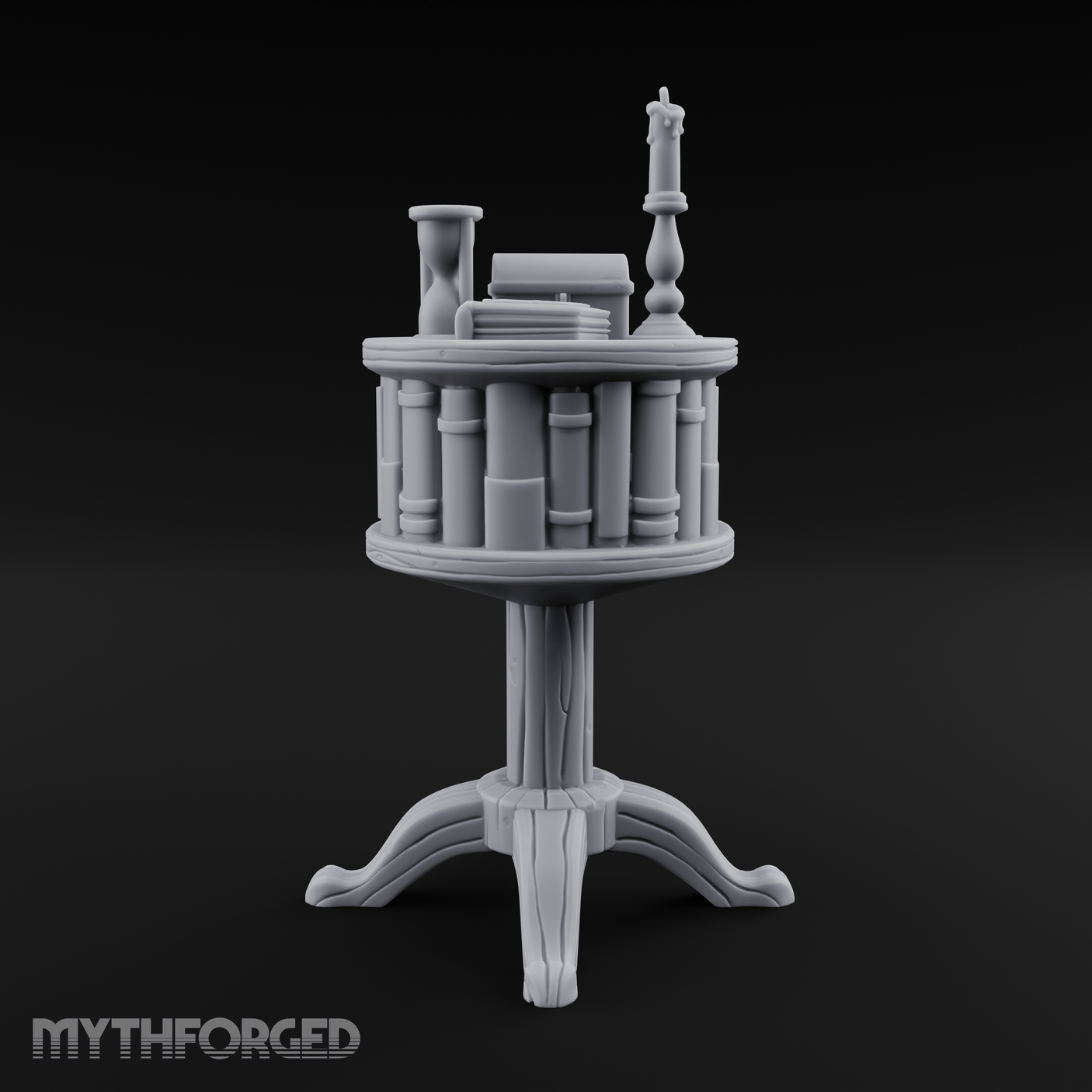 Pedestal-Mounted Display Curio Table Miniature for Dungeons and Dragons, Pathfinder or other TTRPGs