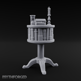 Pedestal-Mounted Display Curio Table Miniature for Dungeons and Dragons, Pathfinder or other TTRPGs