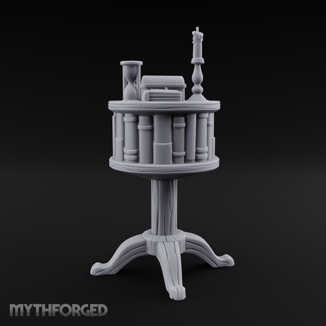 Pedestal-Mounted Display Curio Table Miniature for Dungeons and Dragons, Pathfinder or other TTRPGs