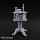 Pedestal-Mounted Display Curio Table Miniature for Dungeons and Dragons, Pathfinder or other TTRPGs