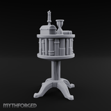 Pedestal-Mounted Display Curio Table Miniature for Dungeons and Dragons, Pathfinder or other TTRPGs