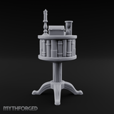 Pedestal-Mounted Display Curio Table Miniature for Dungeons and Dragons, Pathfinder or other TTRPGs