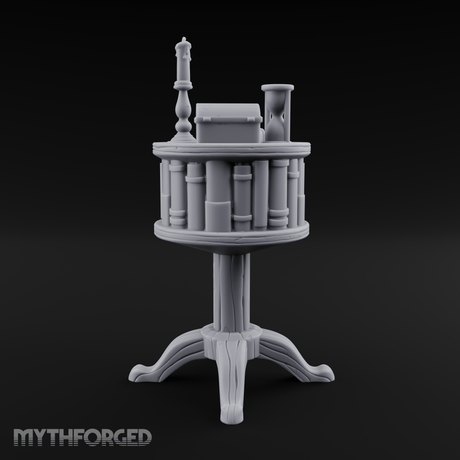 Pedestal-Mounted Display Curio Table Miniature for Dungeons and Dragons, Pathfinder or other TTRPGs