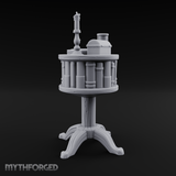 Pedestal-Mounted Display Curio Table Miniature for Dungeons and Dragons, Pathfinder or other TTRPGs