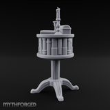 Pedestal-Mounted Display Curio Table Miniature for Dungeons and Dragons, Pathfinder or other TTRPGs