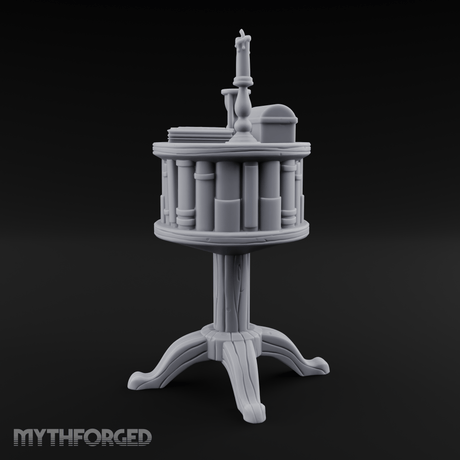 Pedestal-Mounted Display Curio Table Miniature for Dungeons and Dragons, Pathfinder or other TTRPGs