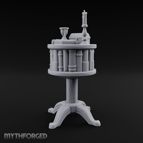 Pedestal-Mounted Display Curio Table Miniature for Dungeons and Dragons, Pathfinder or other TTRPGs