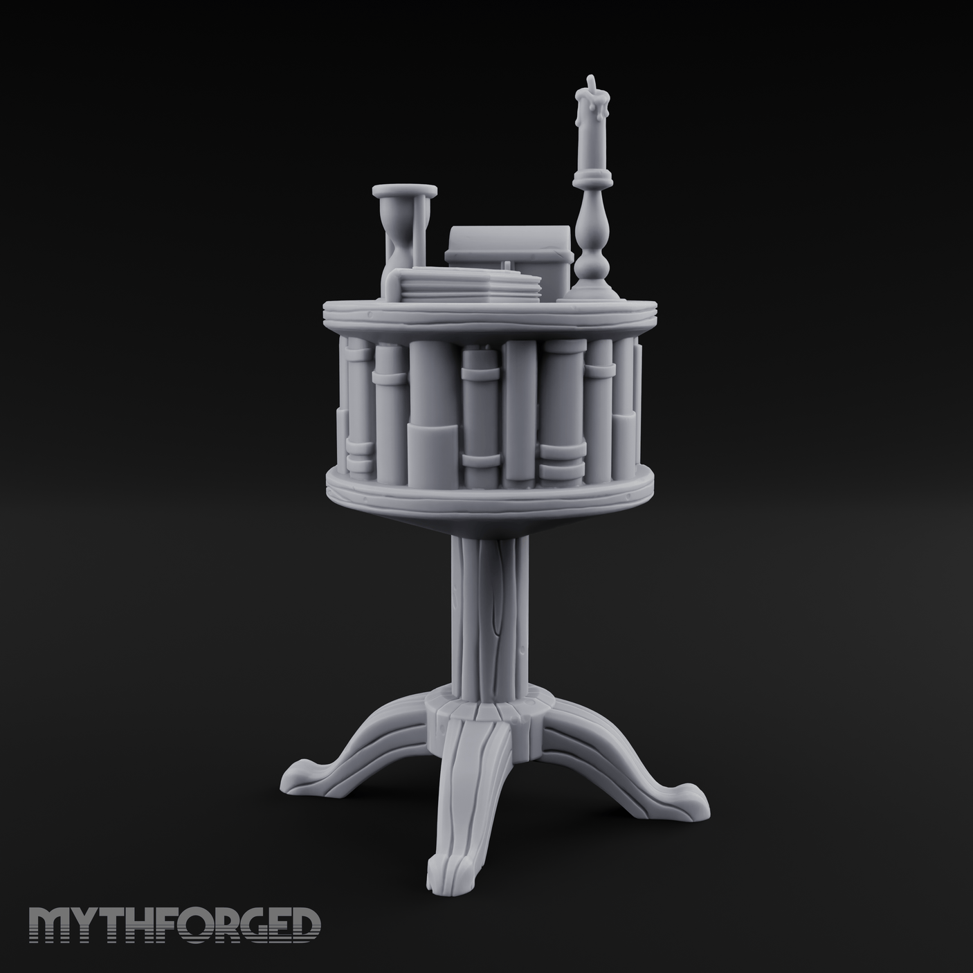 Pedestal-Mounted Display Curio Table Miniature for Dungeons and Dragons, Pathfinder or other TTRPGs