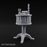 Pedestal-Mounted Display Curio Table Miniature for Dungeons and Dragons, Pathfinder or other TTRPGs