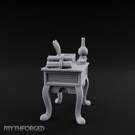 Alchemist's Curiosity Desk Miniature for Dungeons and Dragons, Pathfinder or other TTRPGs
