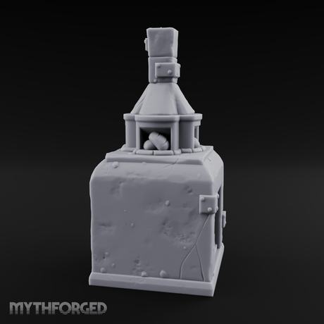 Bread-Filled Baker's Oven Miniature for Dungeons and Dragons, Pathfinder or other TTRPGs