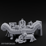 Opulent Noble's Lounge Set Miniature for Dungeons and Dragons, Pathfinder or other TTRPGs