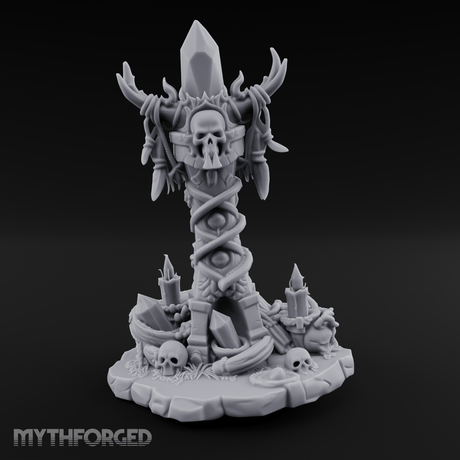 Necrotic Spell Totem Miniature for Dungeons and Dragons, Pathfinder or other TTRPGs