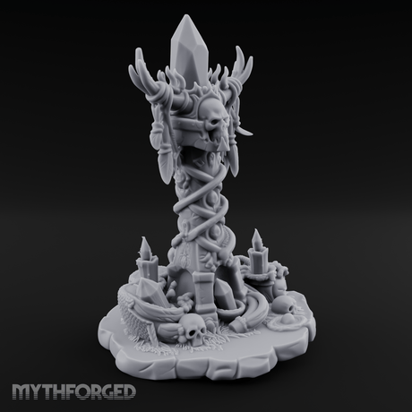 Necrotic Spell Totem Miniature for Dungeons and Dragons, Pathfinder or other TTRPGs