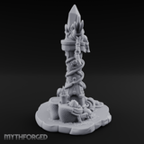 Necrotic Spell Totem Miniature for Dungeons and Dragons, Pathfinder or other TTRPGs