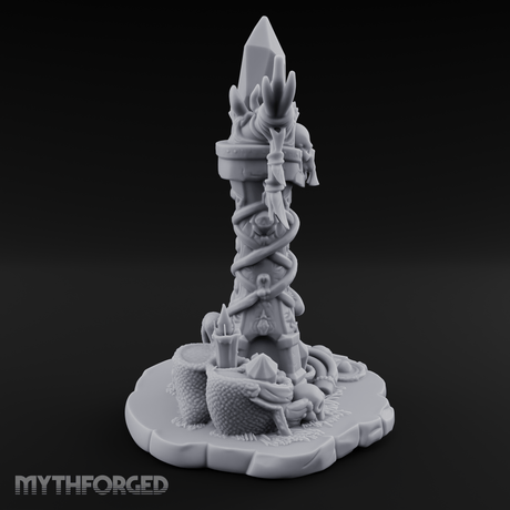 Necrotic Spell Totem Miniature for Dungeons and Dragons, Pathfinder or other TTRPGs