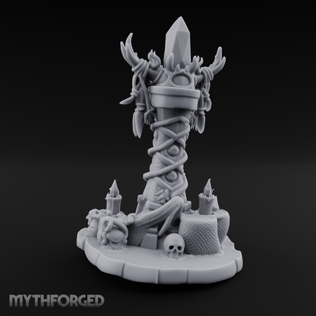 Necrotic Spell Totem Miniature for Dungeons and Dragons, Pathfinder or other TTRPGs