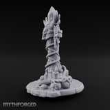 Necrotic Spell Totem Miniature for Dungeons and Dragons, Pathfinder or other TTRPGs
