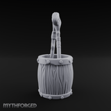 Wizard's Staff Barrel Miniature for Dungeons and Dragons, Pathfinder or other TTRPGs