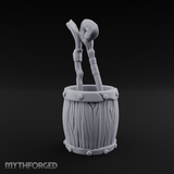 Wizard's Staff Barrel Miniature for Dungeons and Dragons, Pathfinder or other TTRPGs