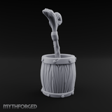 Wizard's Staff Barrel Miniature for Dungeons and Dragons, Pathfinder or other TTRPGs