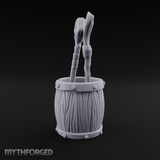 Wizard's Staff Barrel Miniature for Dungeons and Dragons, Pathfinder or other TTRPGs