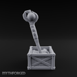 Enchanted Wizard Staff Crate Miniature for Dungeons and Dragons, Pathfinder or other TTRPGs