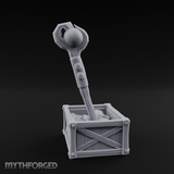 Enchanted Wizard Staff Crate Miniature for Dungeons and Dragons, Pathfinder or other TTRPGs