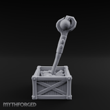 Enchanted Wizard Staff Crate Miniature for Dungeons and Dragons, Pathfinder or other TTRPGs