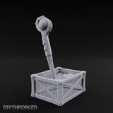 Enchanted Wizard Staff Crate Miniature for Dungeons and Dragons, Pathfinder or other TTRPGs