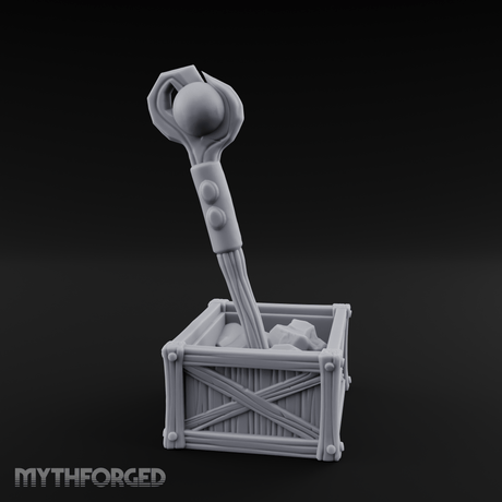 Enchanted Wizard Staff Crate Miniature for Dungeons and Dragons, Pathfinder or other TTRPGs