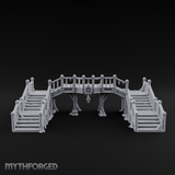 Dual-Staircase Overlook Miniature for Dungeons and Dragons, Pathfinder or other TTRPGs