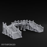 Dual-Staircase Overlook Miniature for Dungeons and Dragons, Pathfinder or other TTRPGs