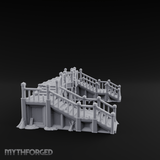 Dual-Staircase Overlook Miniature for Dungeons and Dragons, Pathfinder or other TTRPGs
