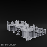 Dual-Staircase Overlook Miniature for Dungeons and Dragons, Pathfinder or other TTRPGs