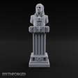 Marble-Columned Noble Bust Monument Miniature for Dungeons and Dragons, Pathfinder or other TTRPGs