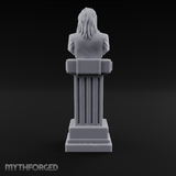 Marble-Columned Noble Bust Monument Miniature for Dungeons and Dragons, Pathfinder or other TTRPGs