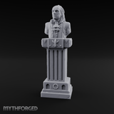 Marble-Columned Noble Bust Monument Miniature for Dungeons and Dragons, Pathfinder or other TTRPGs