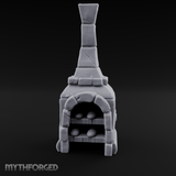 Bread-Filled Stone Baker’s Oven Miniature for Dungeons and Dragons, Pathfinder or other TTRPGs