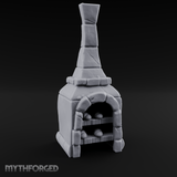 Bread-Filled Stone Baker’s Oven Miniature for Dungeons and Dragons, Pathfinder or other TTRPGs