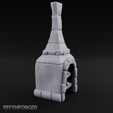 Bread-Filled Stone Baker’s Oven Miniature for Dungeons and Dragons, Pathfinder or other TTRPGs