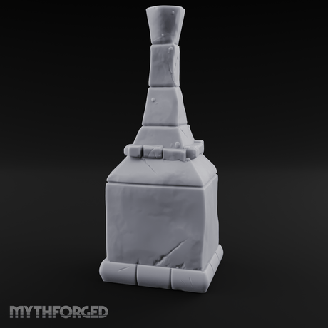 Bread-Filled Stone Baker’s Oven Miniature for Dungeons and Dragons, Pathfinder or other TTRPGs