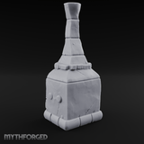 Bread-Filled Stone Baker’s Oven Miniature for Dungeons and Dragons, Pathfinder or other TTRPGs