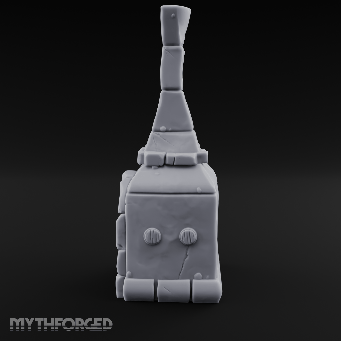 Bread-Filled Stone Baker’s Oven Miniature for Dungeons and Dragons, Pathfinder or other TTRPGs