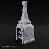 Bread-Filled Stone Baker’s Oven Miniature for Dungeons and Dragons, Pathfinder or other TTRPGs
