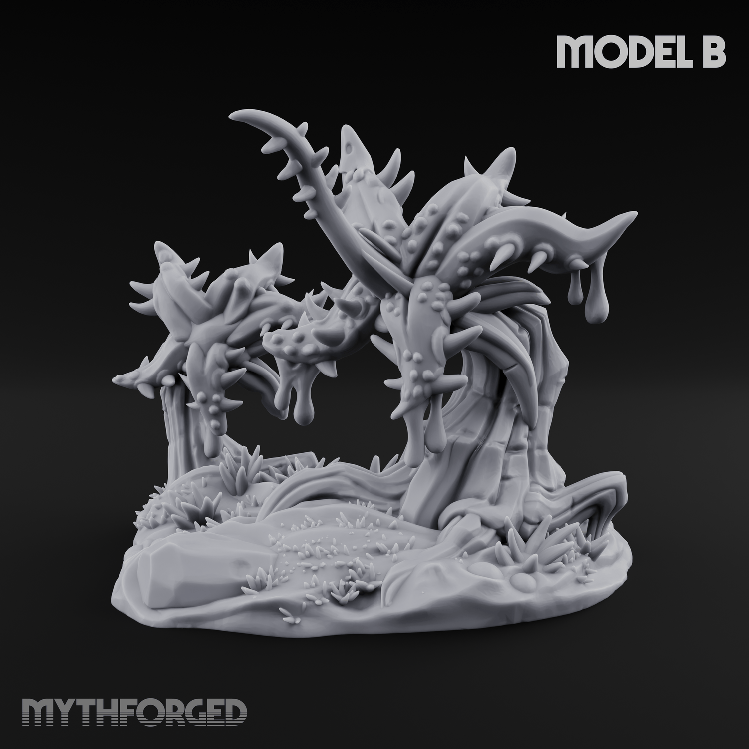 Spongy Swamp Flora B Miniature for Dungeons and Dragons, Pathfinder or other TTRPGs
